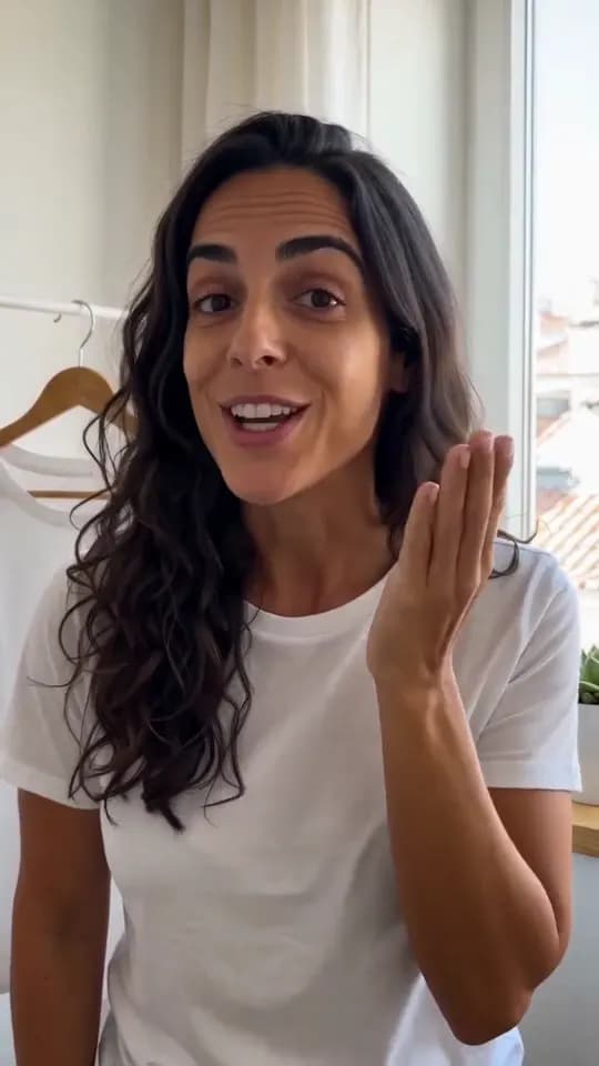 Original video: a woman talking to the camera and gesturing